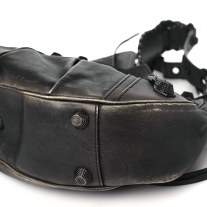 Balenciaga Used Calfskin Small Le Cagole Shoulder Bag Black 11 of 11