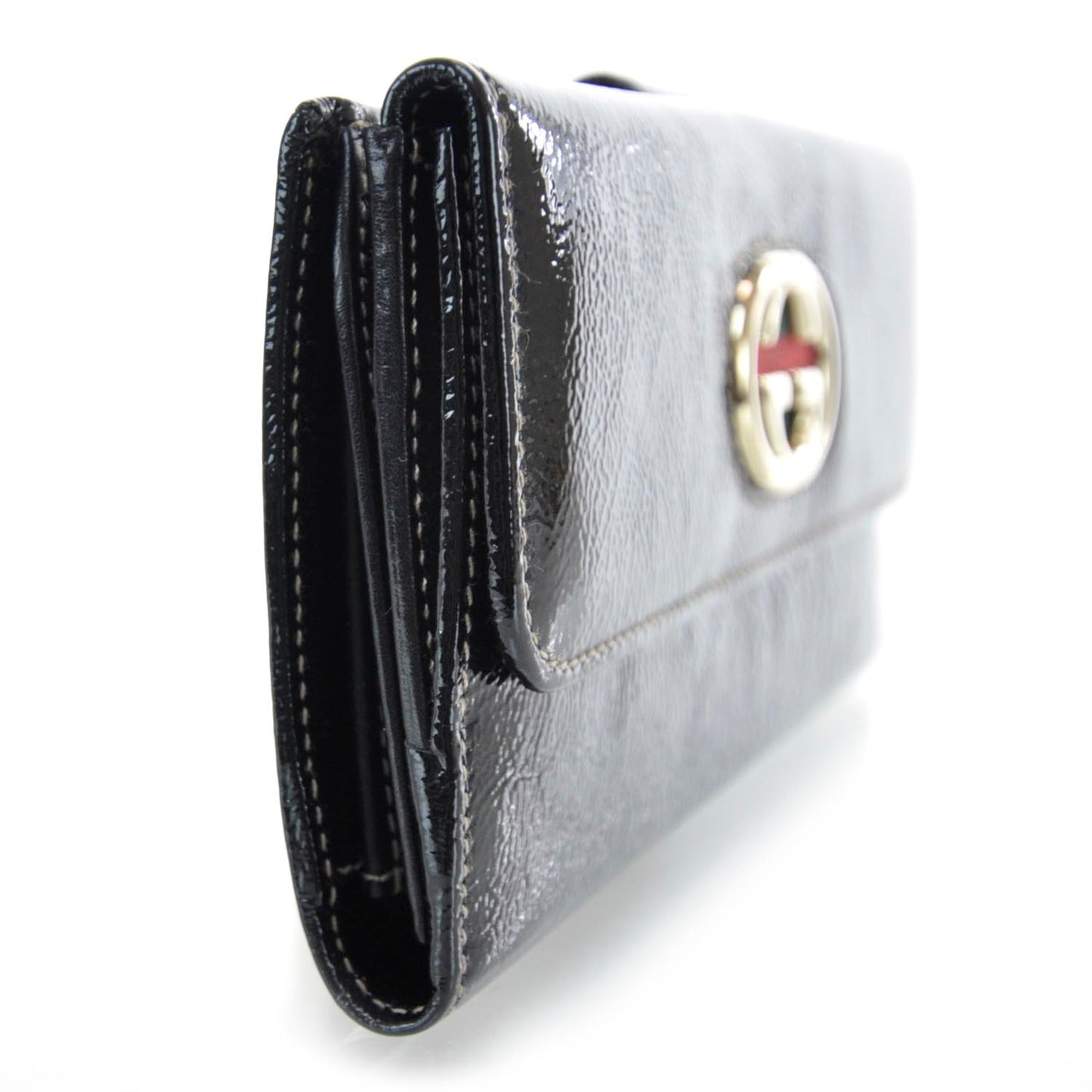 Patent Britt Continental Wallet Black