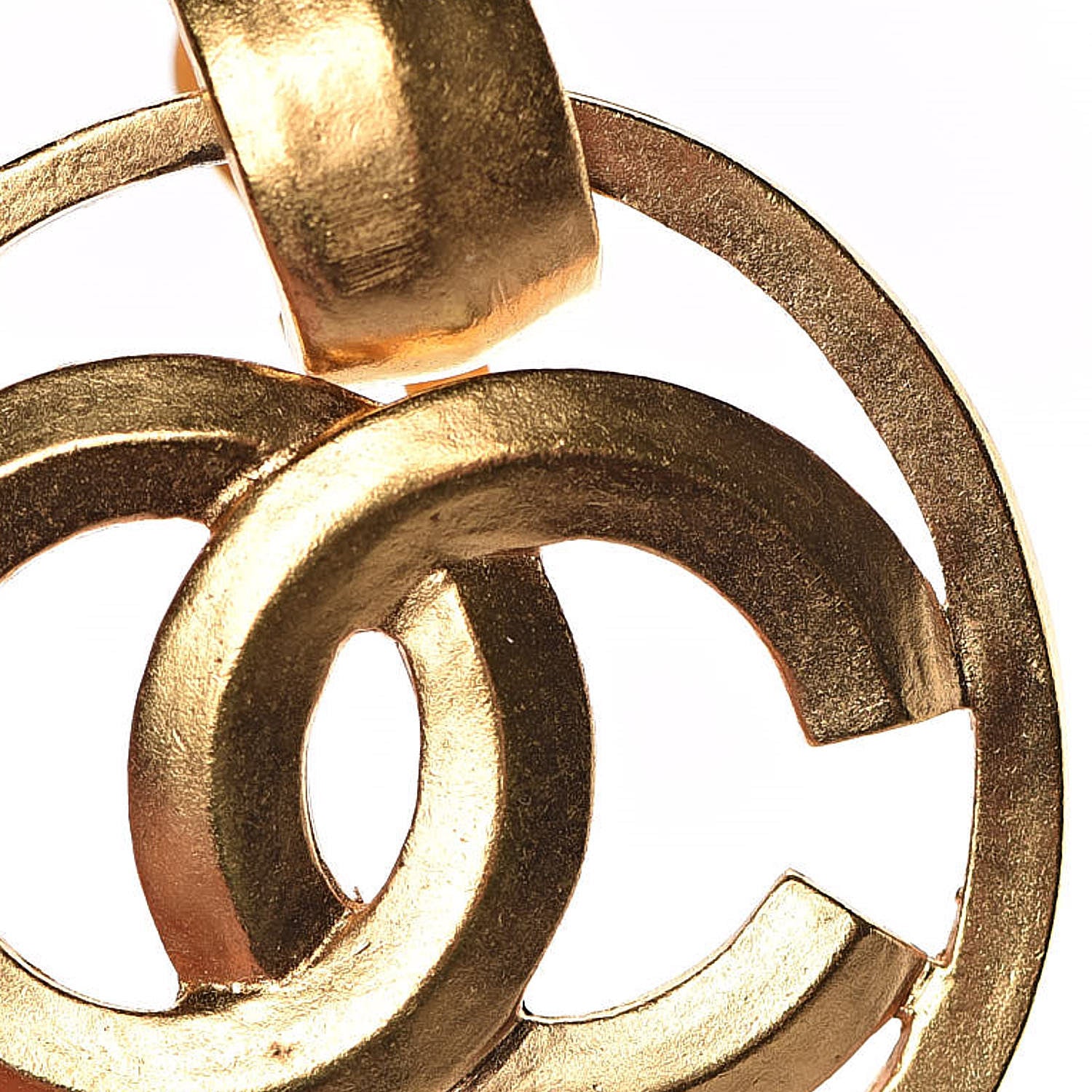 Chanel CC Clip On Earrings Gold 7 of 13