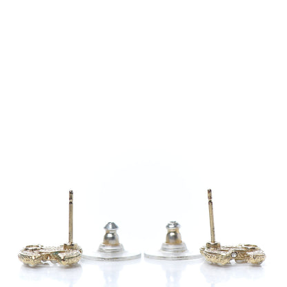 Chanel Pearl CC Earrings Gold 3 of 4