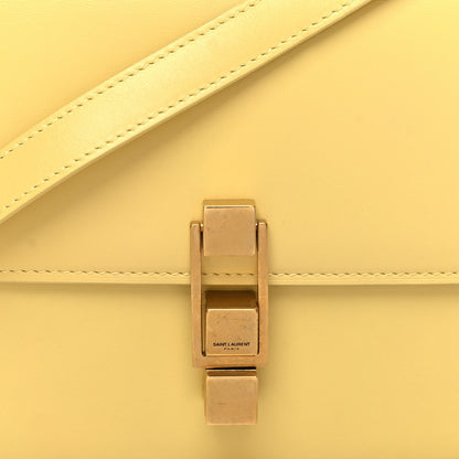 Saint Laurent Smooth Calfskin Carre Satchel Paille 8 of 11