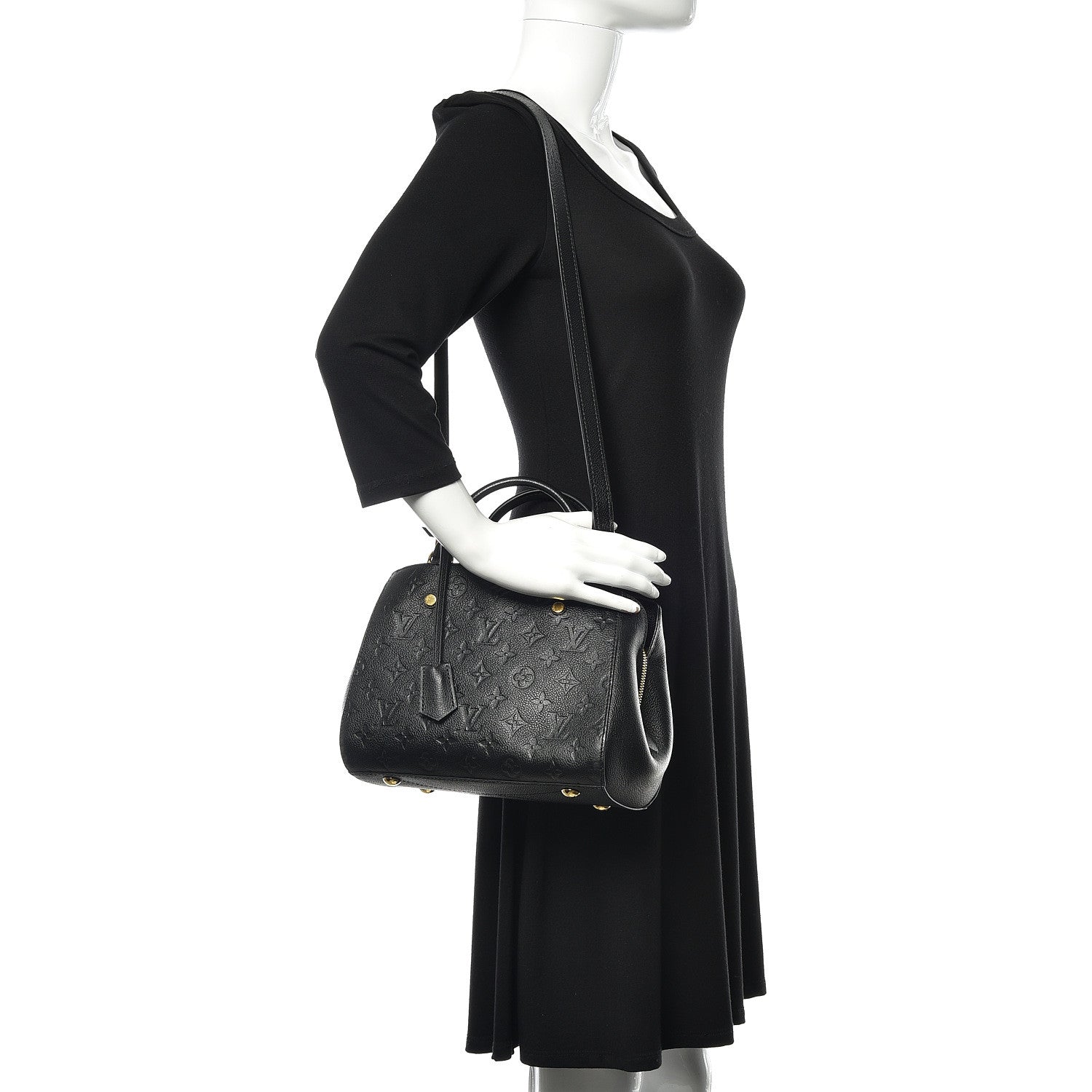 Louis Vuitton Empreinte Montaigne BB Black 2 of 11