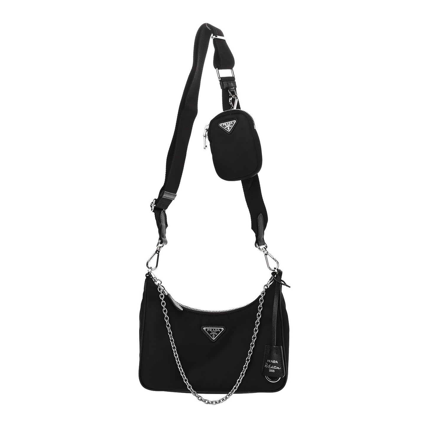Nylon Re-Edition 2005 Shoulder Bag Black