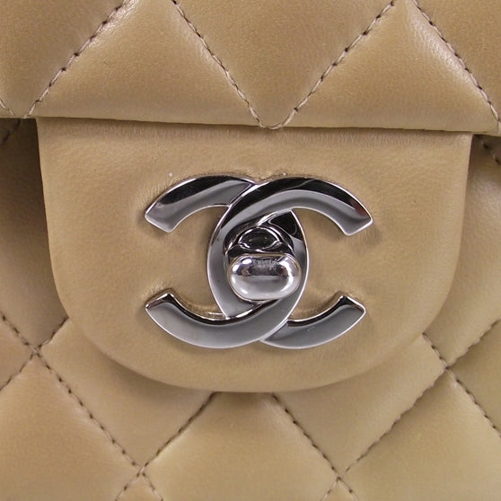 Chanel Lambskin Medium Double Flap Beige 6 of 11