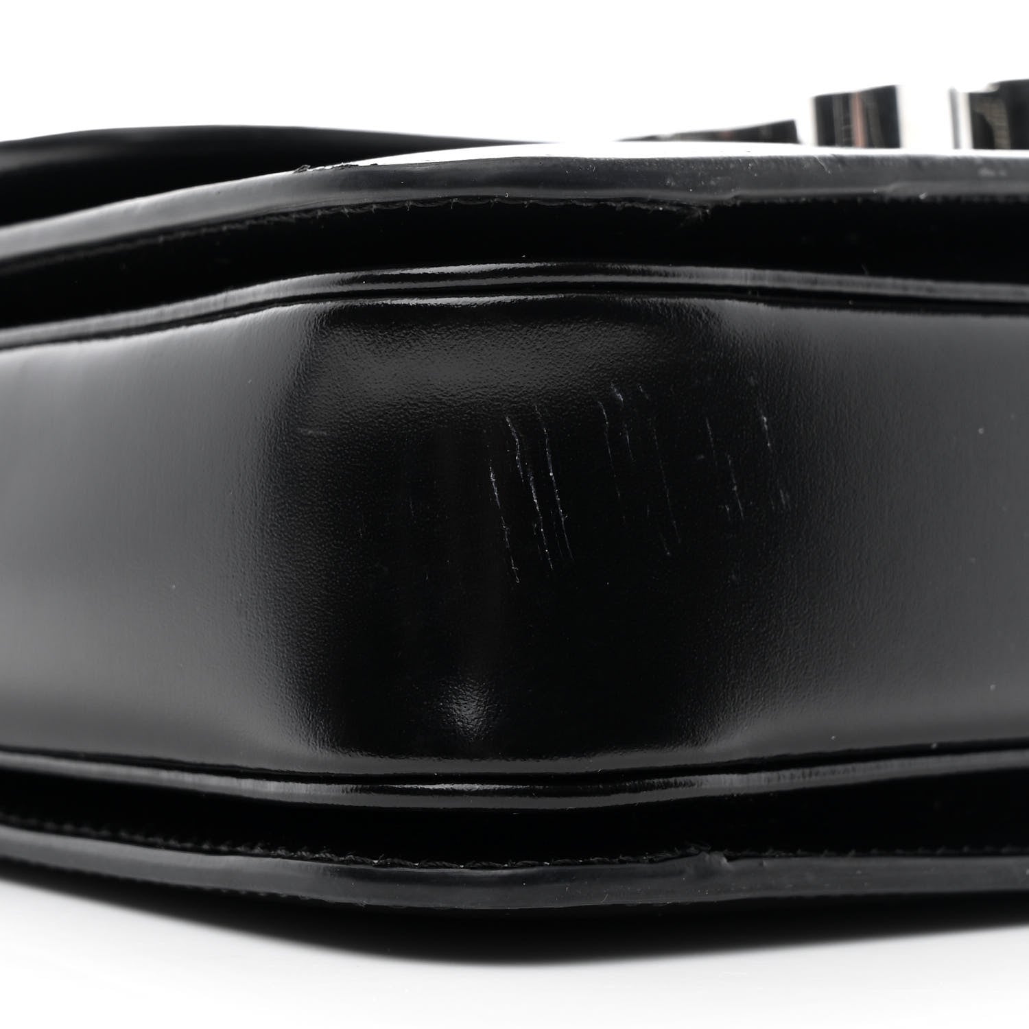Celine Shiny Calfskin Teen Triomphe Black 11 of 12