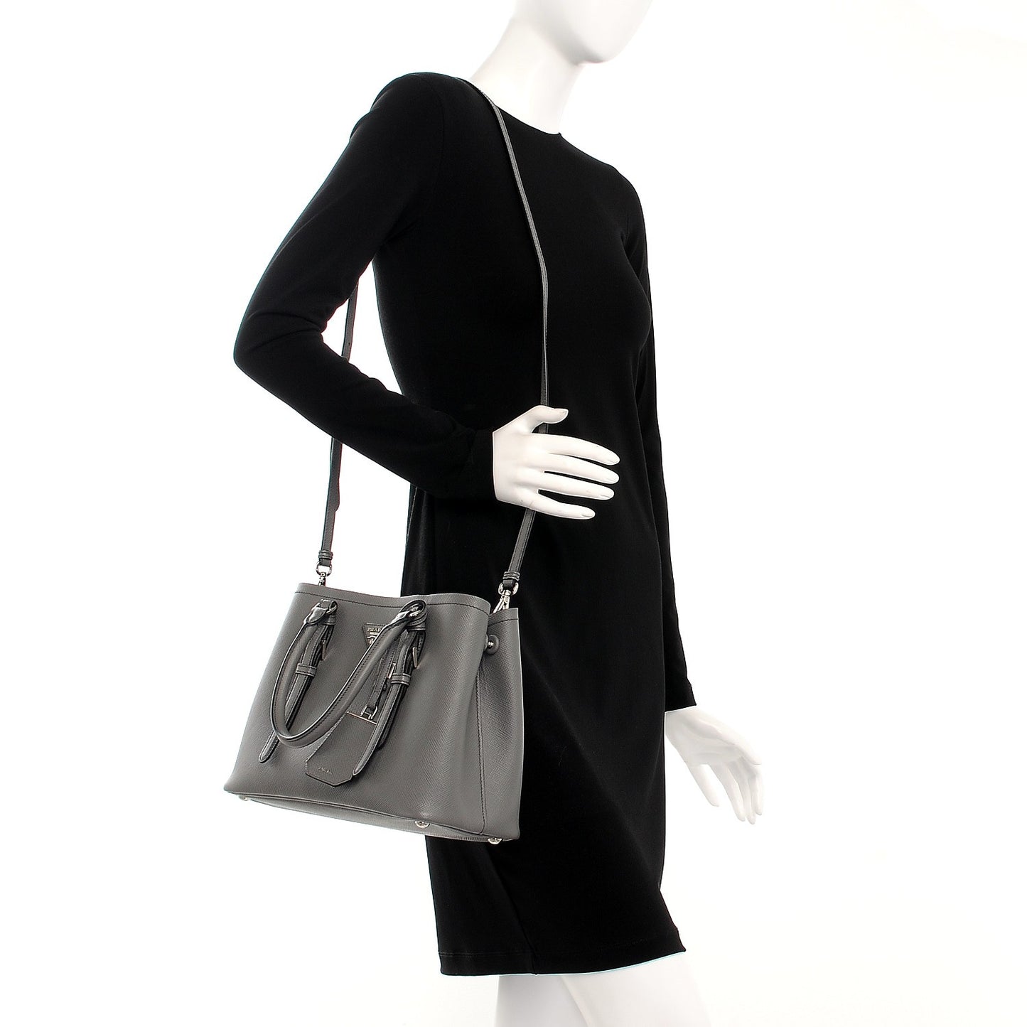 Saffiano Cuir Double Handle Tote Marmo