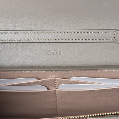 Chloe Grained Calfskin Aby Chain Wallet Motty Grey 6 of 8