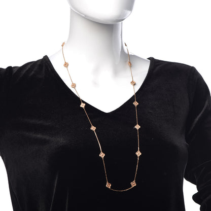 Van Cleef & Arpels 18K Rose Gold 16 Motifs Sweet Alhambra Necklace 2 of 5