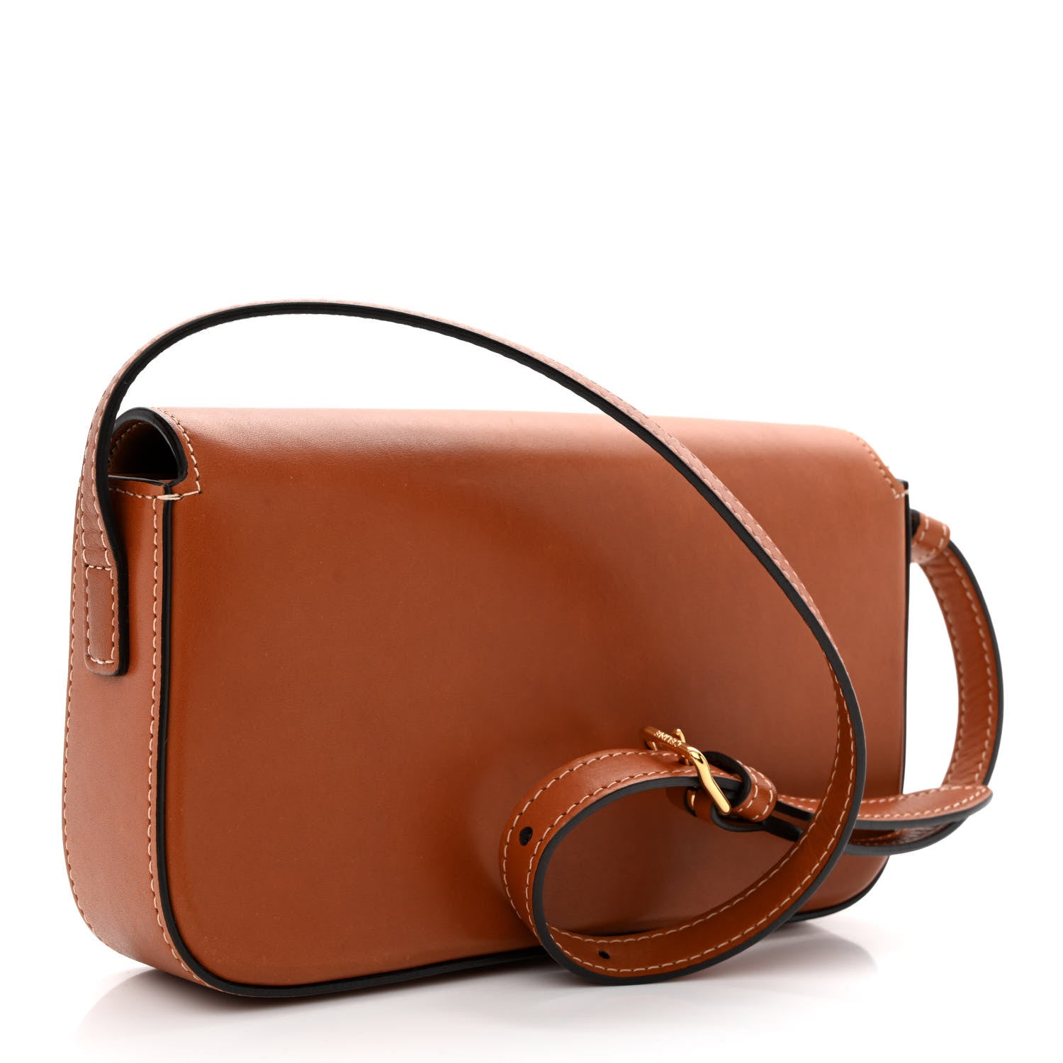 Celine Natural Calfskin Triomphe Shoulder Bag Tan 3 of 13