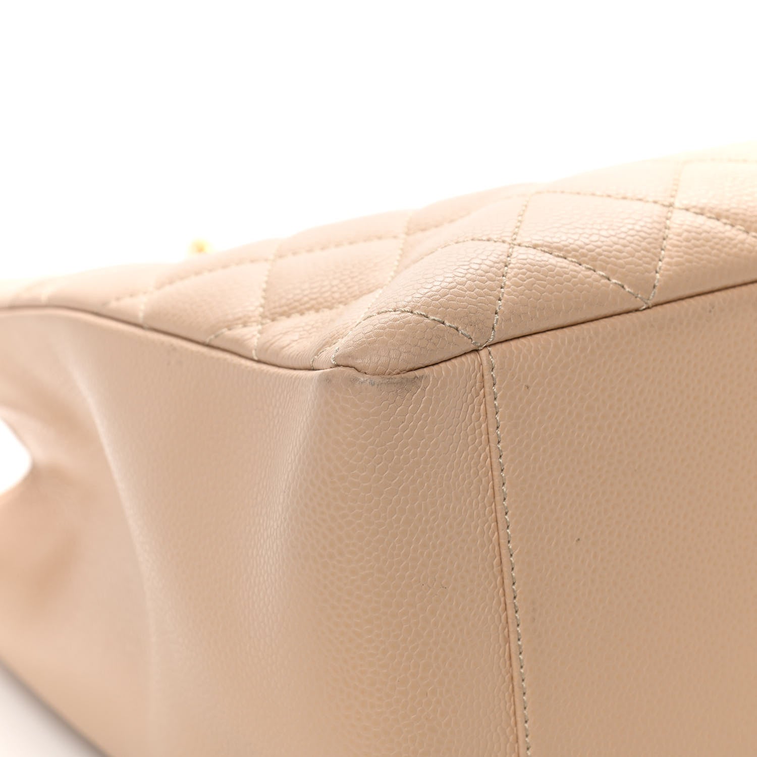 Chanel Caviar Quilted Grand Shopping Tote GST Beige Clair 21 of 23
