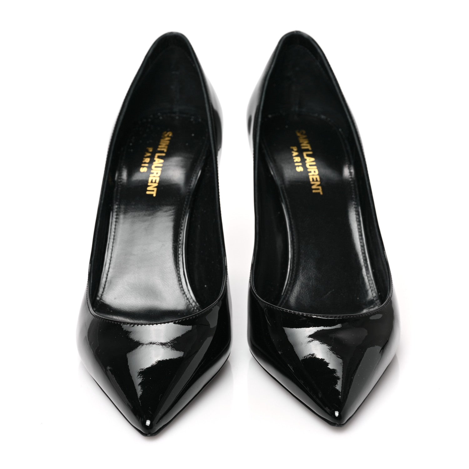 Saint Laurent Patent Calfskin Zoe 85 Pump 38.5 Black 2 of 8