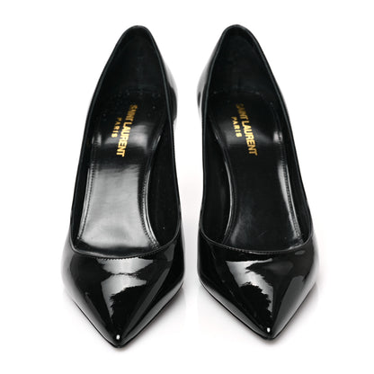 Saint Laurent Patent Calfskin Zoe 85 Pump 38.5 Black 2 of 8