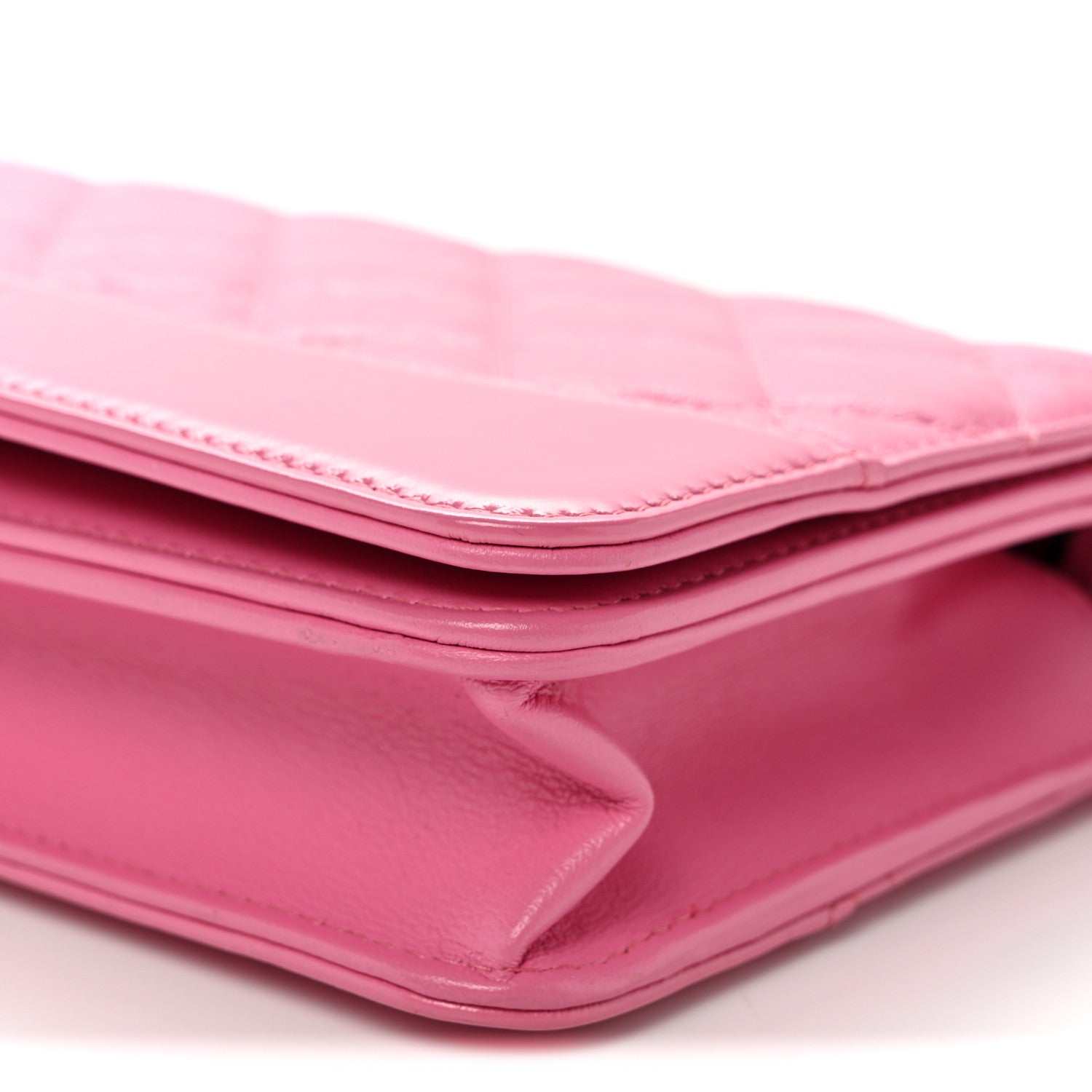 Chanel Aged Calfskin Quilted Gabrielle Wallet On Chain WOC Pink 11 of 11