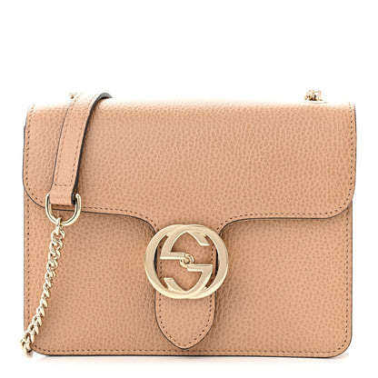 Gucci Dollar Calfskin Small Interlocking G Shoulder Bag Camelia 1 of 10