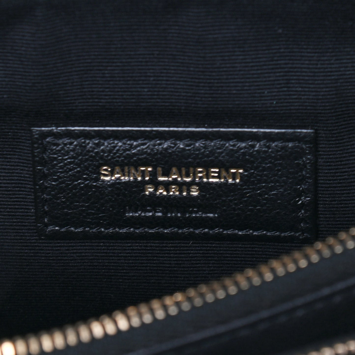 Lambskin Diamond Quilted Monogram Angie Chain Bag Black