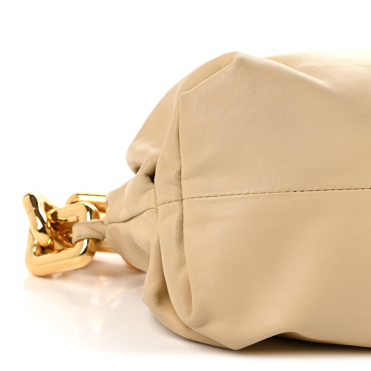 Bottega Veneta Calfskin The Pouch Chain Almond 9 of 10