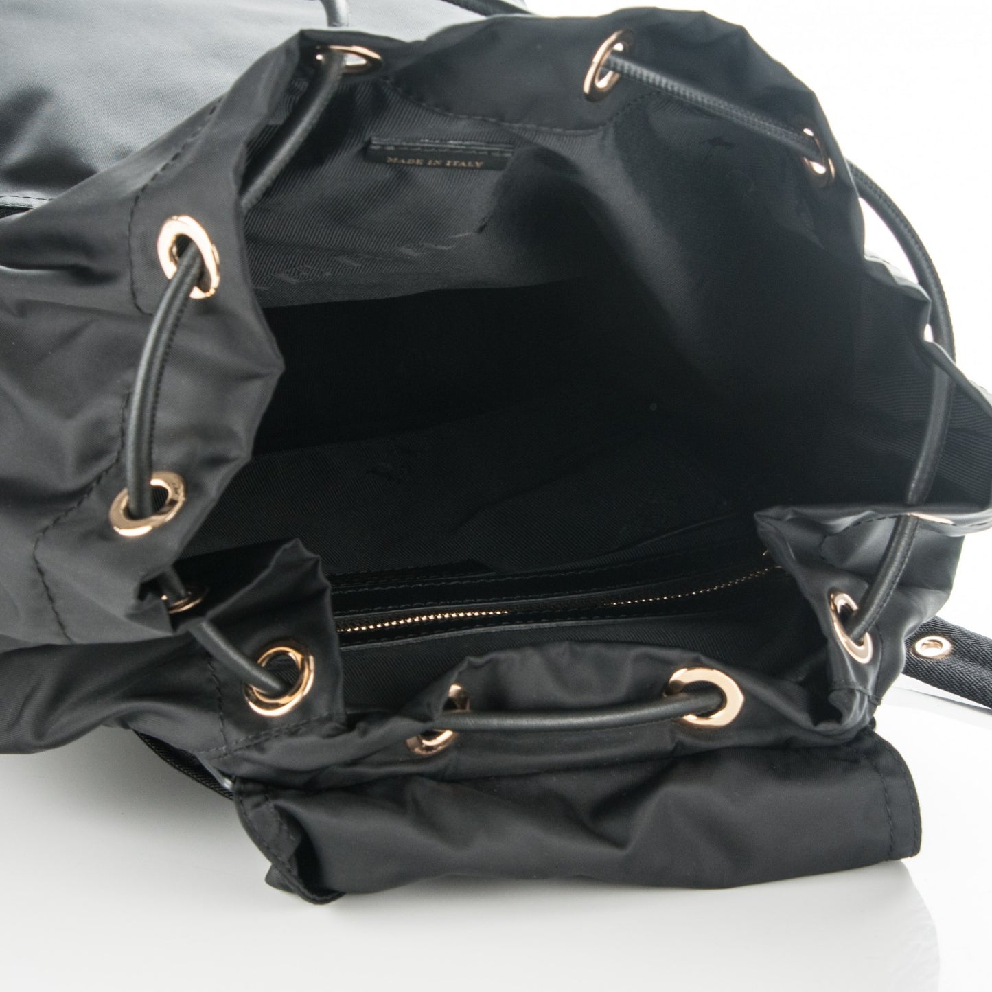 Nylon Large Rucksack Backpack Black