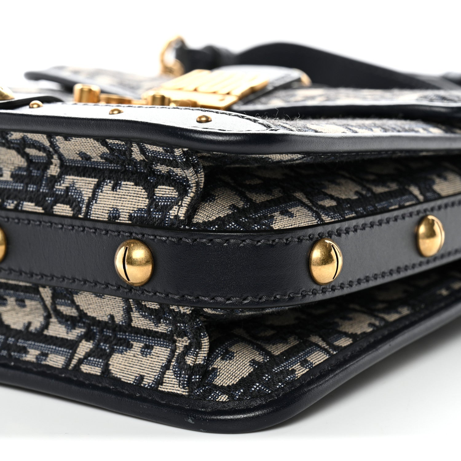 Christian Dior Oblique Square DiorAddict Flap Navy Blue 9 of 11
