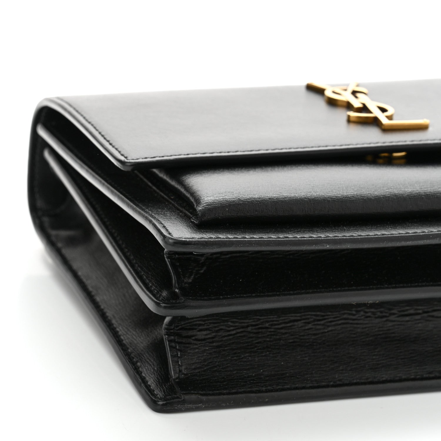 Saint Laurent Calfskin Medium Monogram Sunset Black 10 of 11