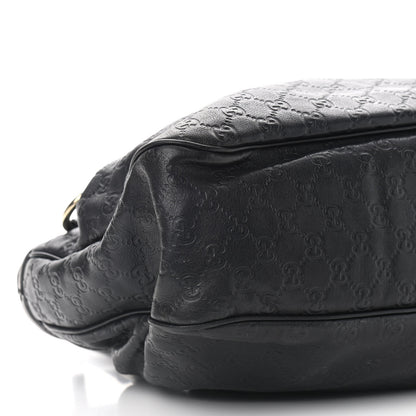 Gucci Guccissima Medium Sukey Top Handle Tote Black 5 of 17