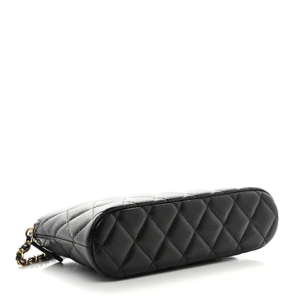 Chanel Caviar Quilted Classic Clutch with Chain Black 4 of 11