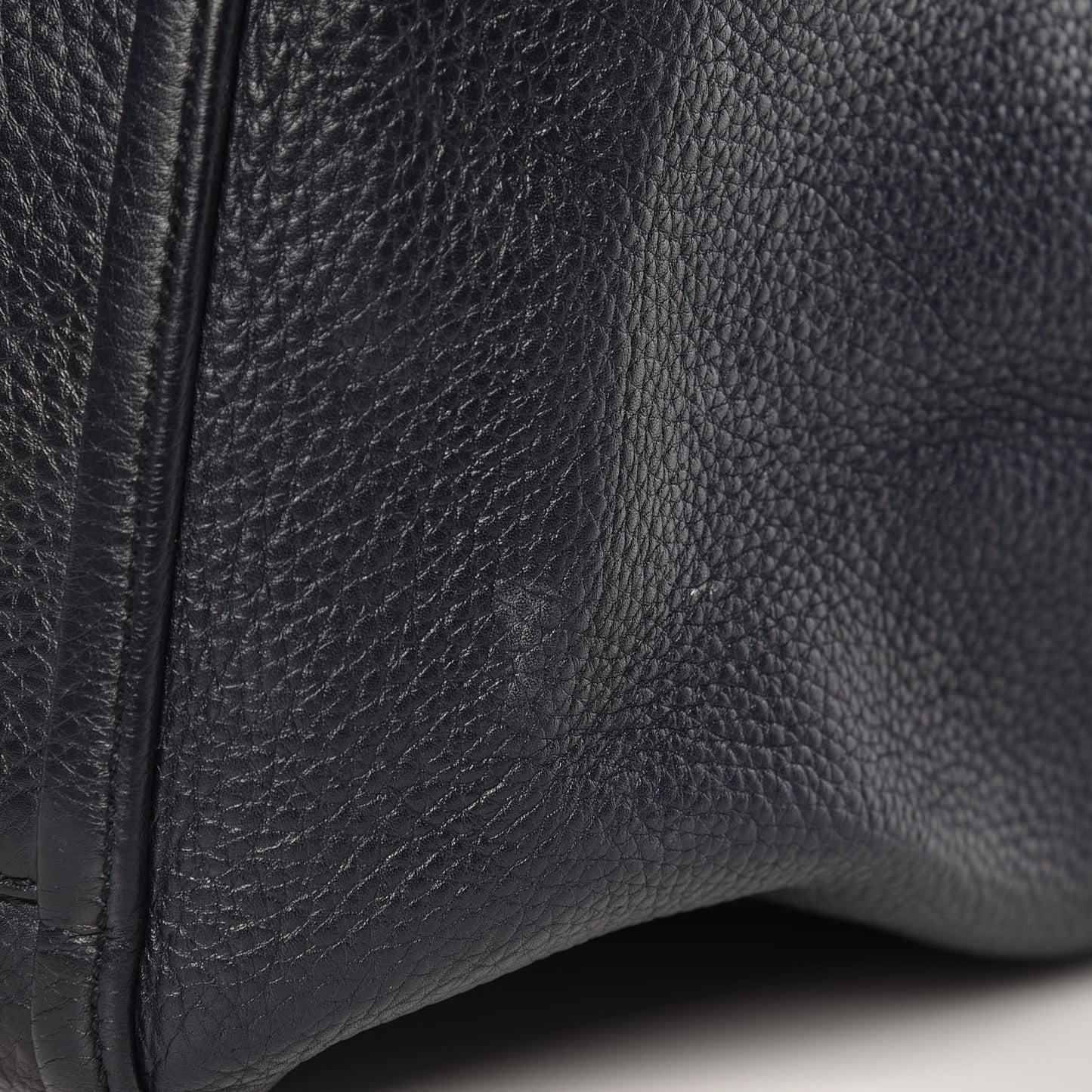 Pebbled Calfskin Large Soho Shoulder Bag Blue