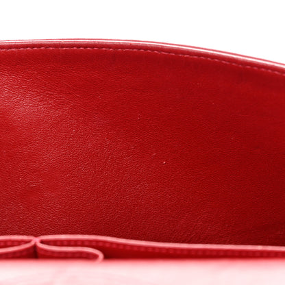 Chanel Patent Quilted Jumbo Double Flap Red 11 of 17