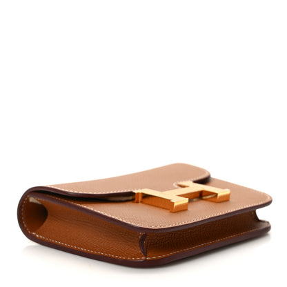 Hermes Epsom Constance Slim Wallet Gold 5 of 8