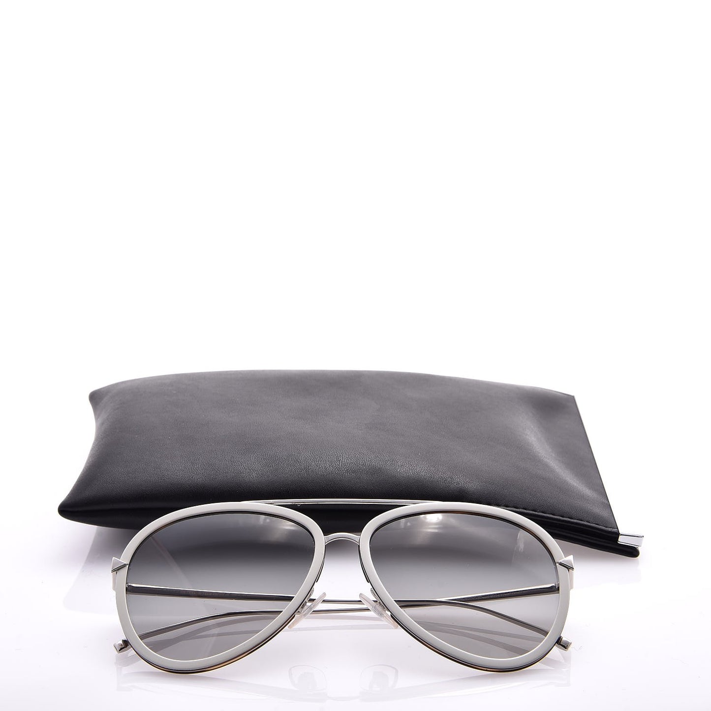 Metal Aviator Sunglasses FF0155/S White