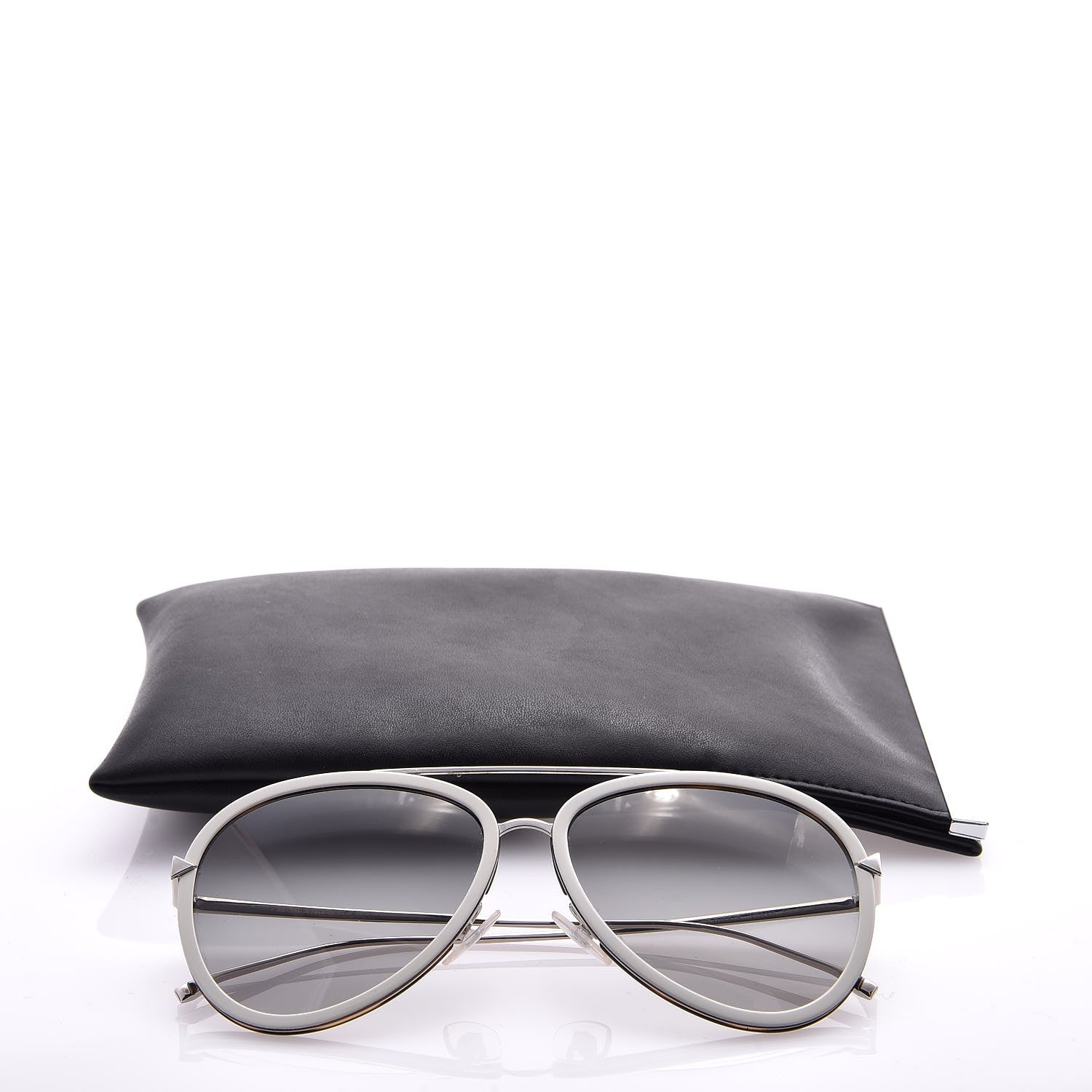Fendi Metal Aviator Sunglasses FF0155/S White 8 of 8