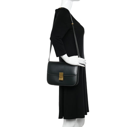 Celine Box Calfskin Medium Classic Box Flap Bag Classic Green 2 of 11