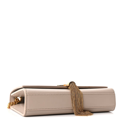 Saint Laurent Smooth Calfskin Small Classic Monogram Kate Tassel Satchel Light Natural 3 of 9