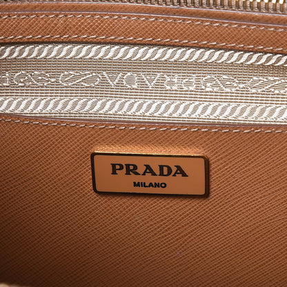 Prada Saffiano Large Galleria Double Zip Tote Caramel 6 of 14