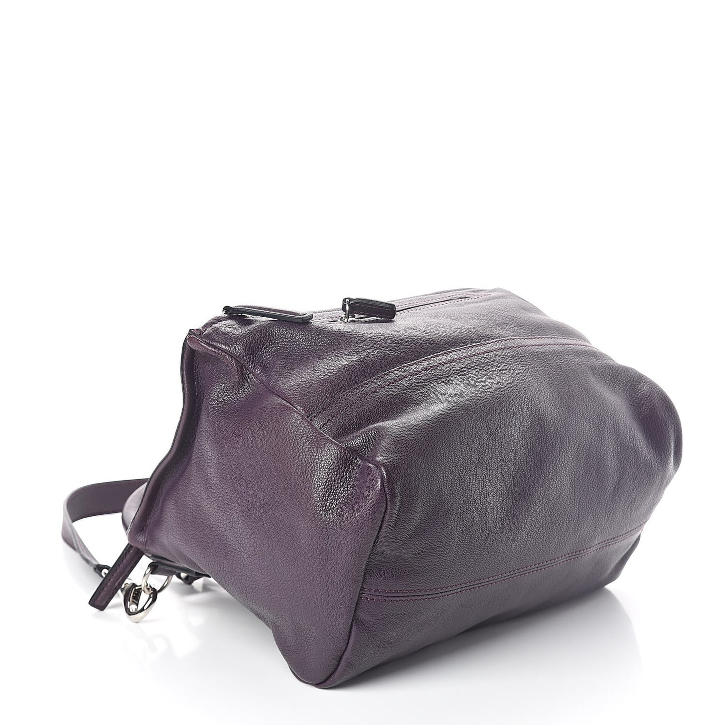Sugar Goatskin Large Pandora Aubergine