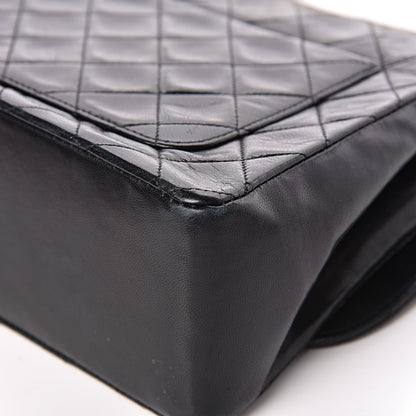 Chanel Lambskin Quilted Medium Single Flap Black 14 of 15