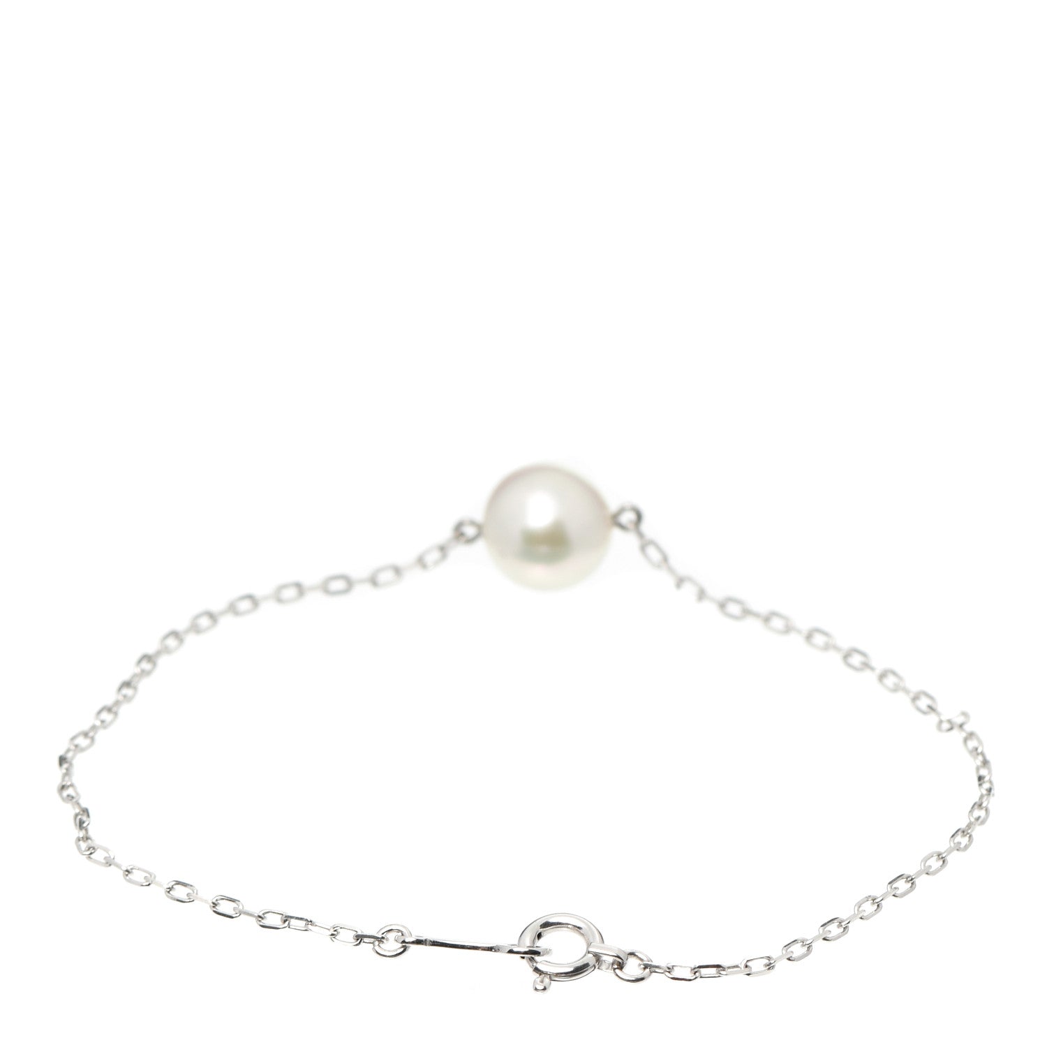 Mikimoto 18K White Gold Akoya Pearl 8-8.5mm Single Station Bracelet 3 of 5
