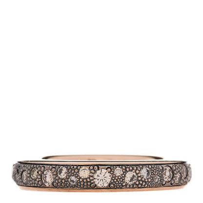 Pomellato 18K Rose Gold Brown Diamond Small Iconica Band Ring 55 7.25 1 of 6