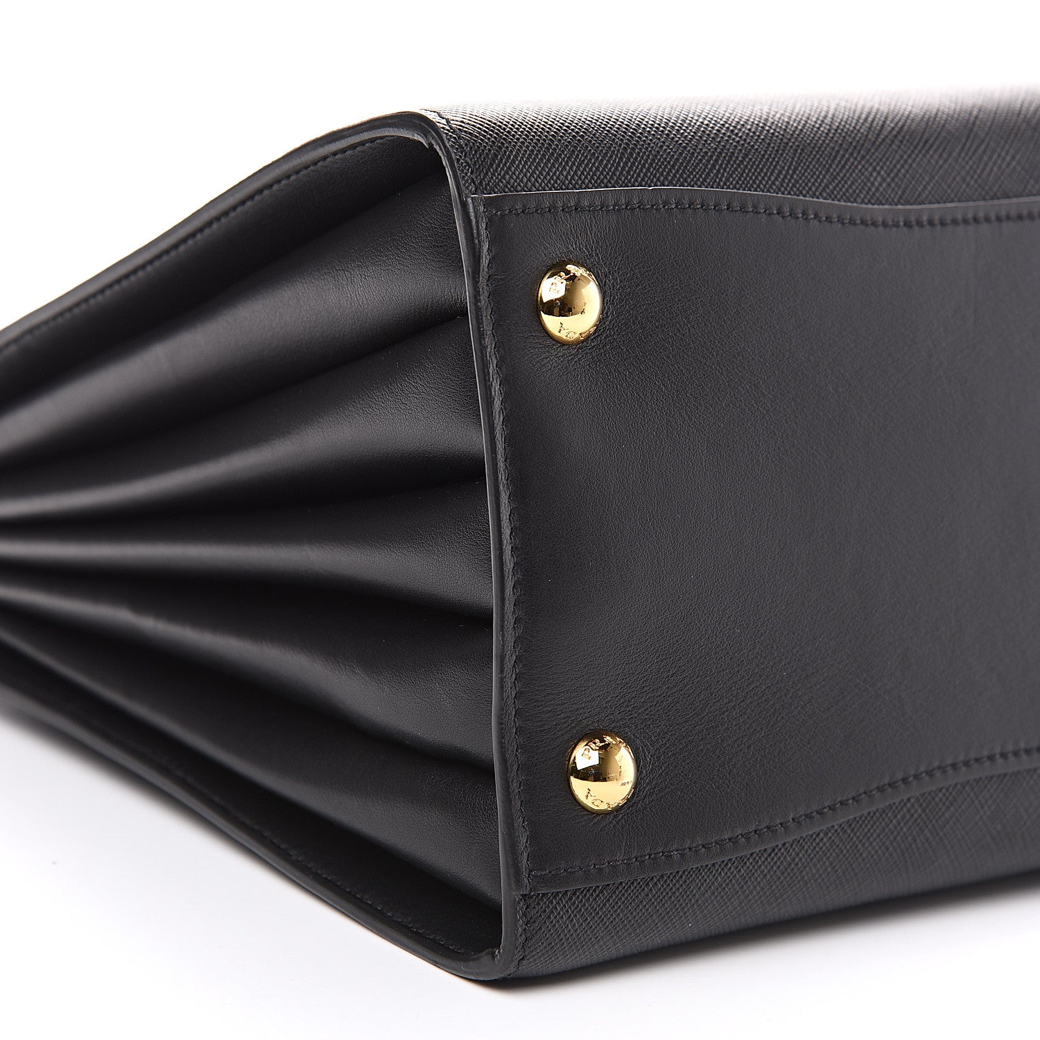 Prada Saffiano City Calfskin Medium Bibliothèque Top Handle Black 7 of 8