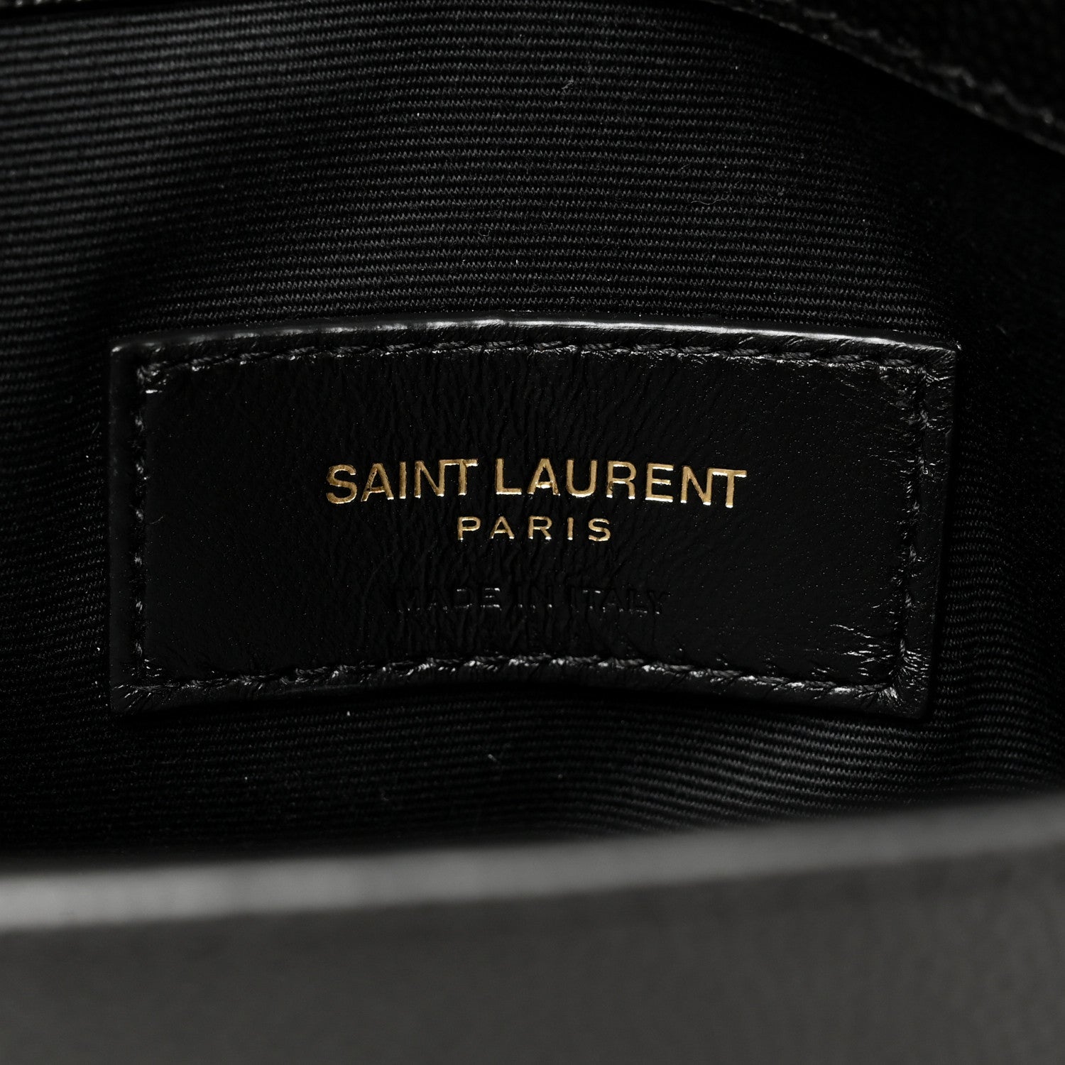 Saint Laurent Grain De Poudre Uptown Pouch Black 6 of 8