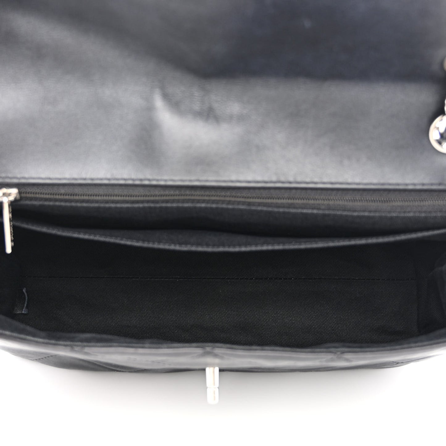 Calfskin Quilted In the Business Flap Bag Black