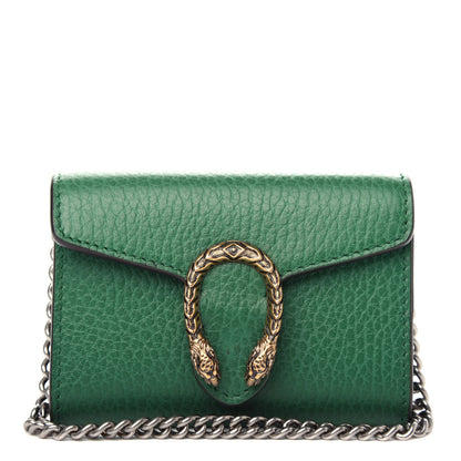 Gucci Calfskin Dionysus Coin Purse Emerald 1 of 7