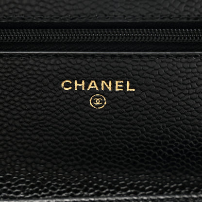 Chanel Caviar Quilted Wallet on Chain WOC Black 7 of 11