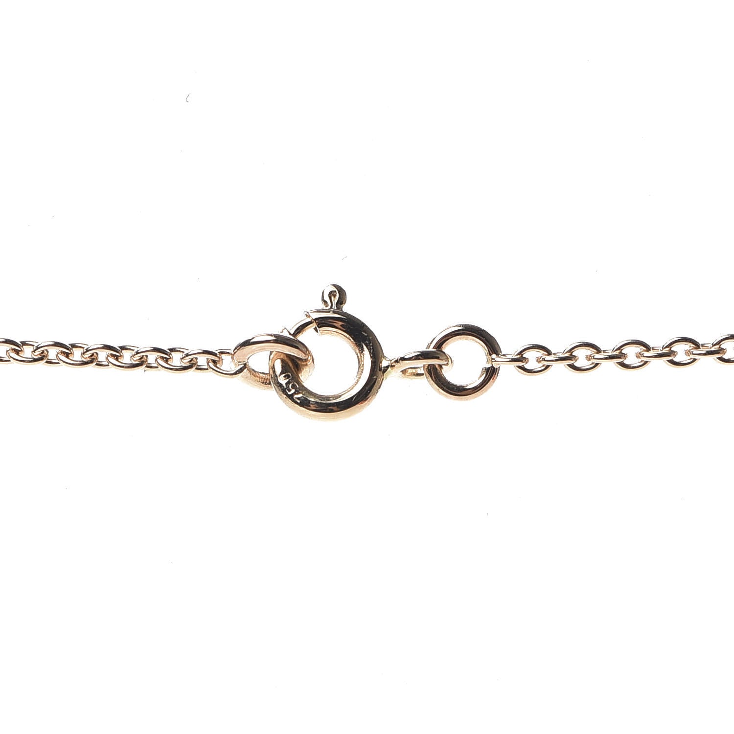Hermes 18K Rose Gold Diamond Kelly Amulette Pendant Necklace 4 of 6