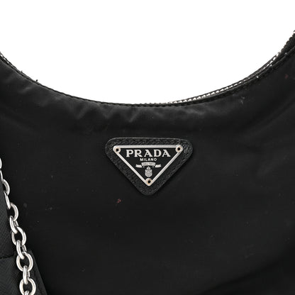 Prada Nylon Re-Edition 2005 Shoulder Bag Black 7 of 16