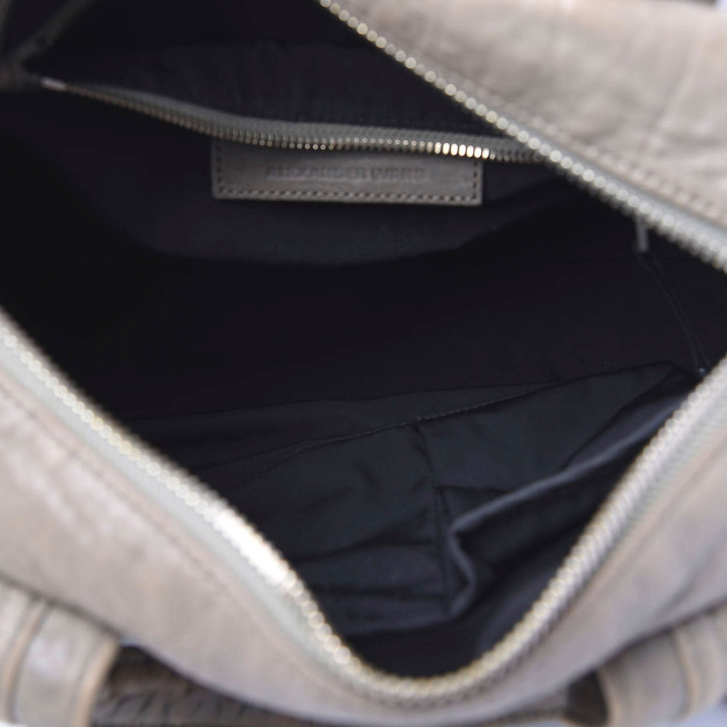 Alexander Wang Pebbled Lambskin Rocco Taupe Gold Hardware 5 of 13