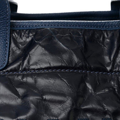 Chanel Glazed Calfskin Large Deauville Tote Blue 14 of 14