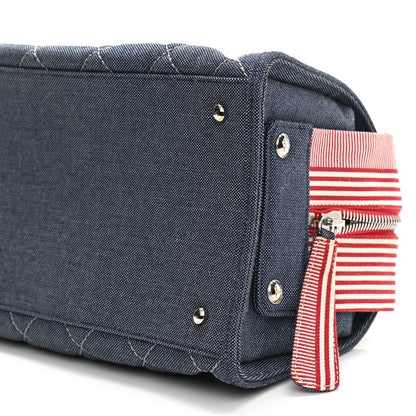 Chanel Denim Quilted CC Bag Blue 9 of 9