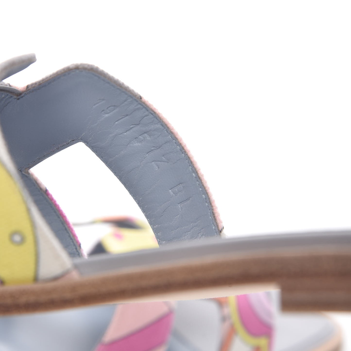 Canvas Faubourg Rainbow Oran Sandals 36 Multicolore Bleu Beton
