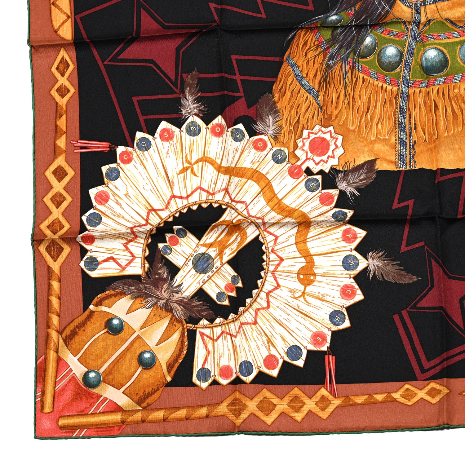 Hermes Silk Wako Ni Scarf 90 5 of 5