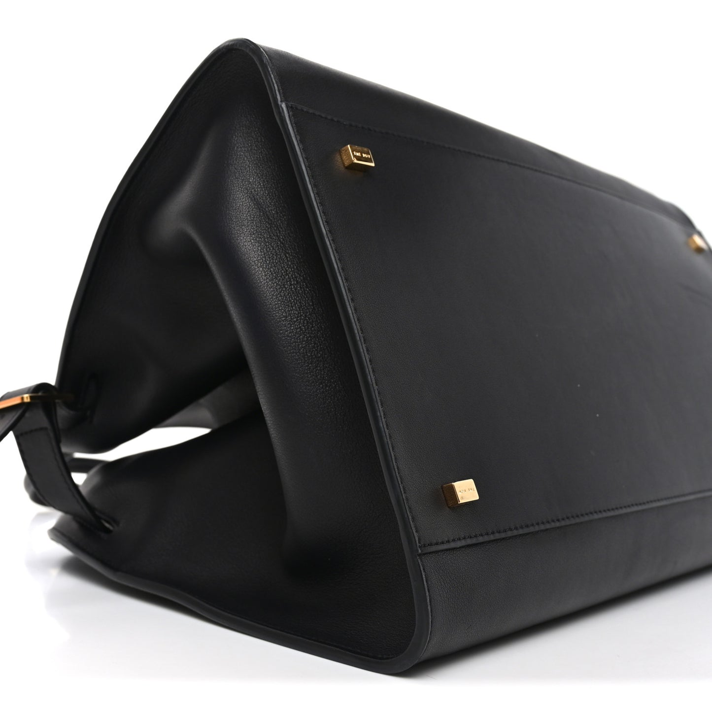 Polished Saddle Calfskin Soft Margaux 15 Black